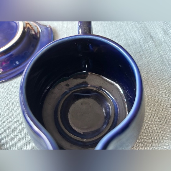 Fiestaware Cobalt Blue Sugar and Creamer Set - Picture 8 of 12